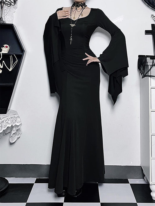 Trendy Slim Fit Batwing Sleeve Dress | ZAKAPOP