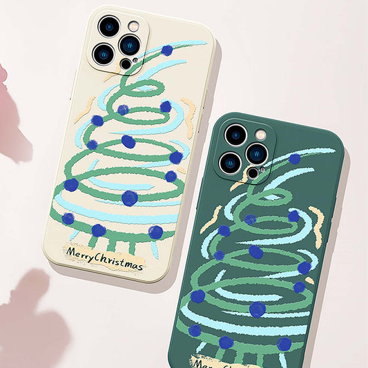 Abstract Christmas Tree iPhone Protective Case | ZAKAPOP