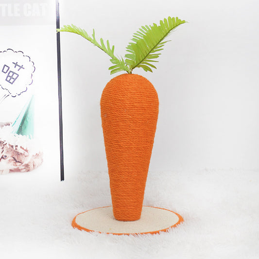 Carrot Cat Scratching Post, for Indoor Cats and Kittens | ZAKAPOP