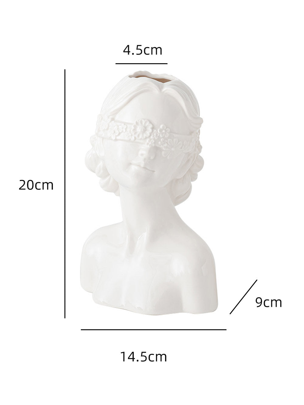 "Ella & Emmy" Lady Ceramic Vase Set of 2