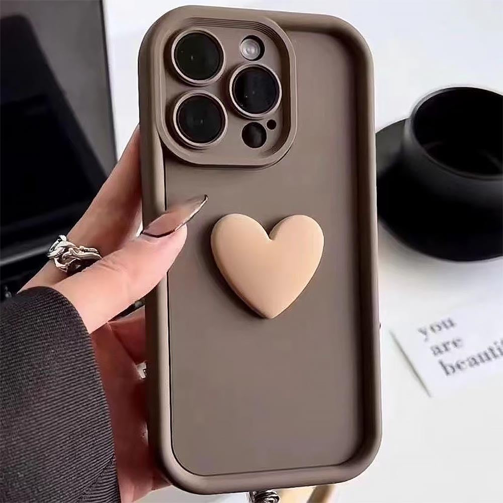 Fashion 3D Heart iPhone Case | ZAKAPOP