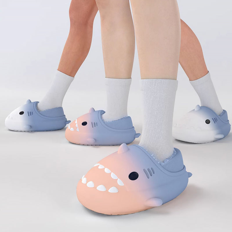 Gradient Full Heel Winter Shark Slippers (Adult) | ZAKAPOP