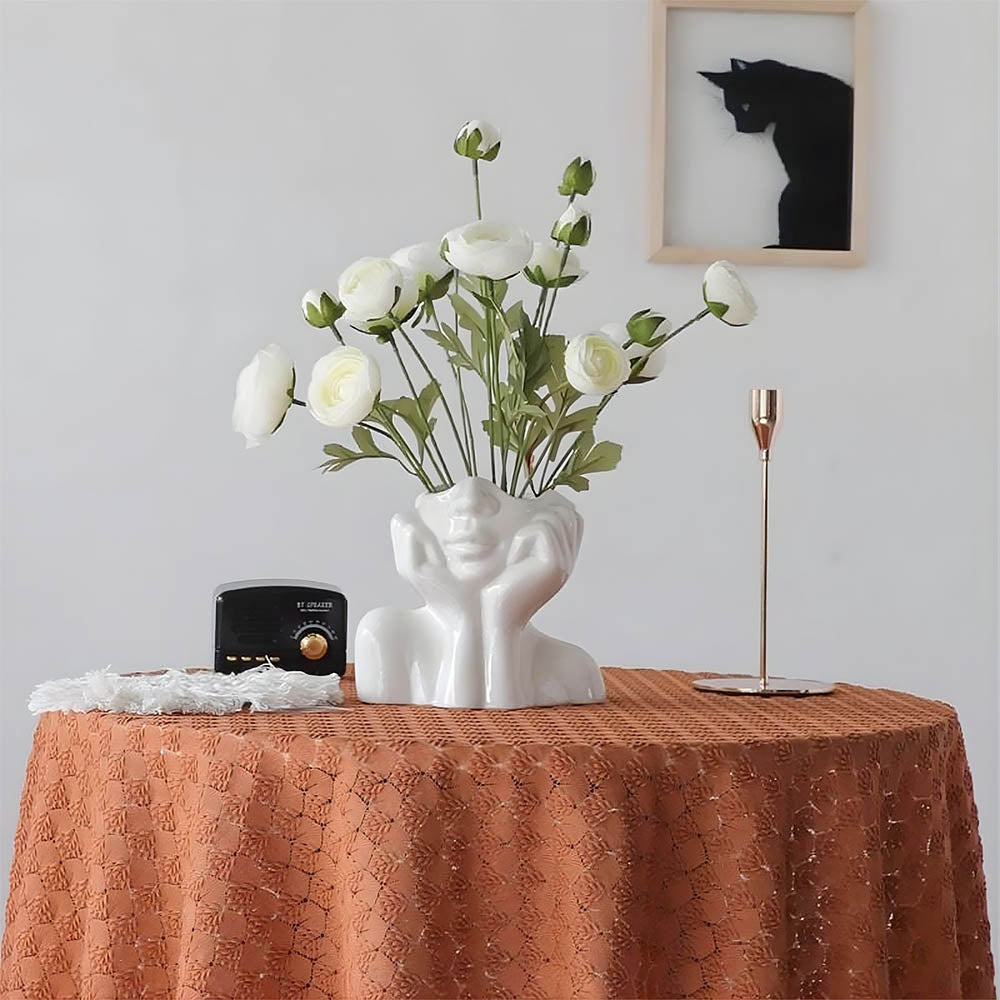 Her Cheeks Ceramic Vase