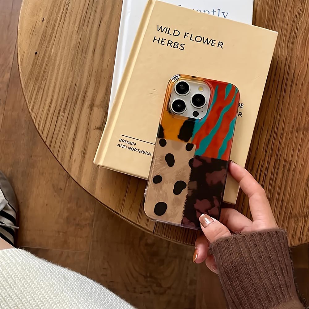 Leopard Four-Color Pattern iPhone Case | ZAKAPOP