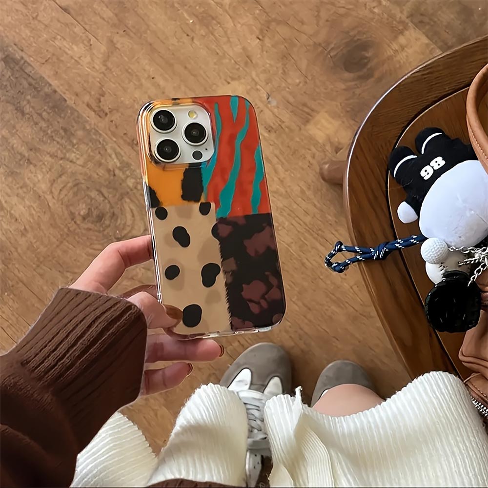 Leopard Four-Color Pattern iPhone Case | ZAKAPOP