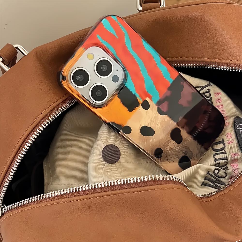 Leopard Four-Color Pattern iPhone Case | ZAKAPOP