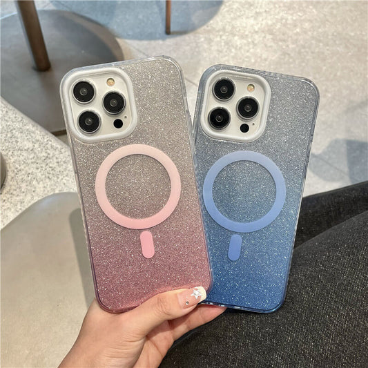 Magnetic Sparkle Gradient Phone Case | ZAKAPOP