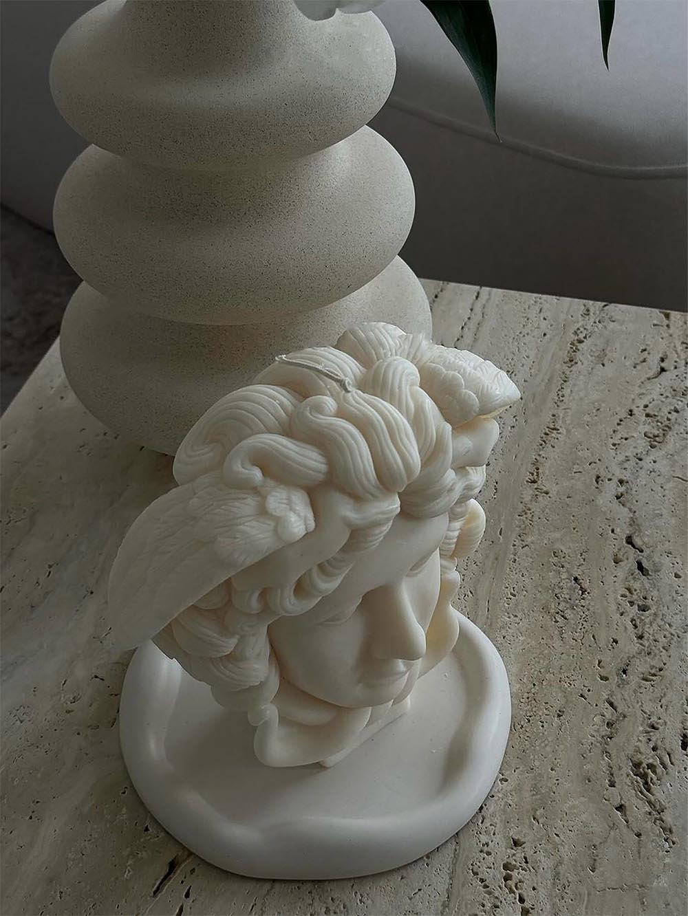 Medusa Portrait Candle