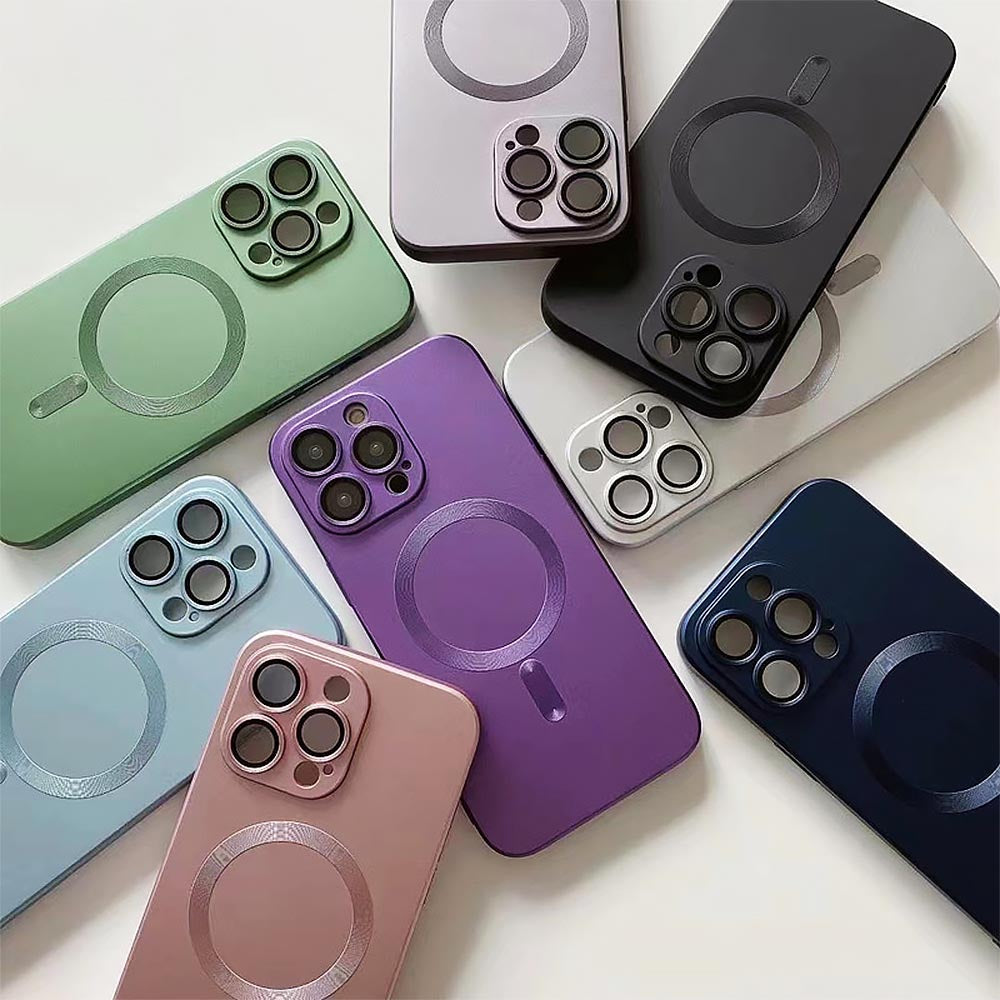 Metal Texture MagSafe Soft iPhone Case | ZAKAPOP