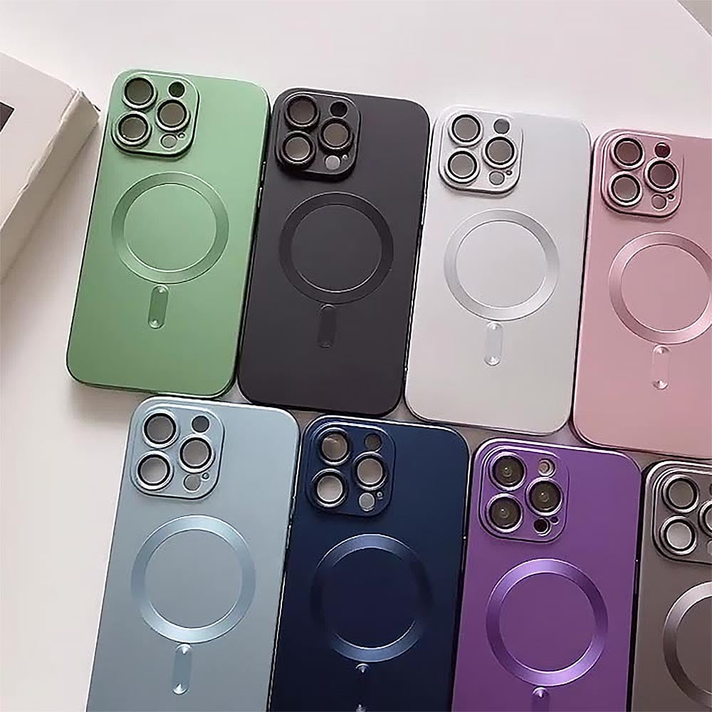 Metal Texture MagSafe Soft iPhone Case | ZAKAPOP