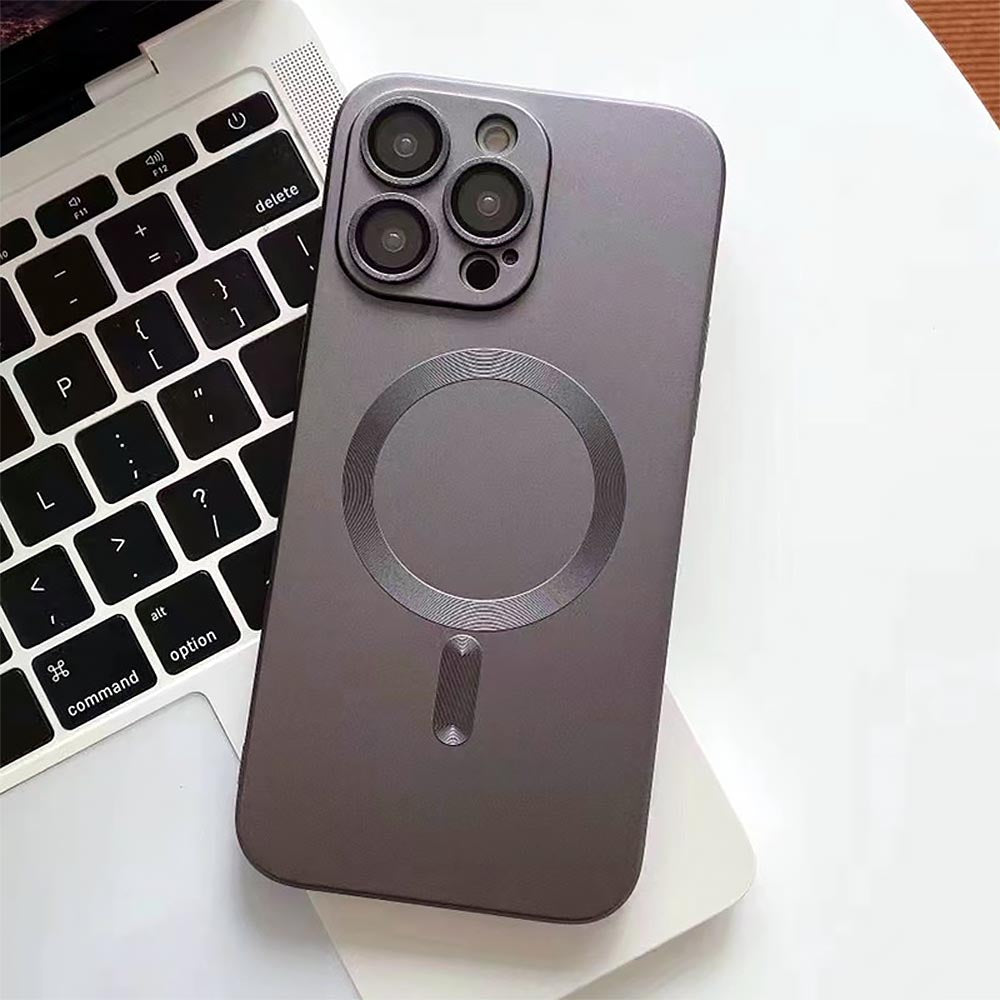 Metal Texture MagSafe Soft iPhone Case | ZAKAPOP