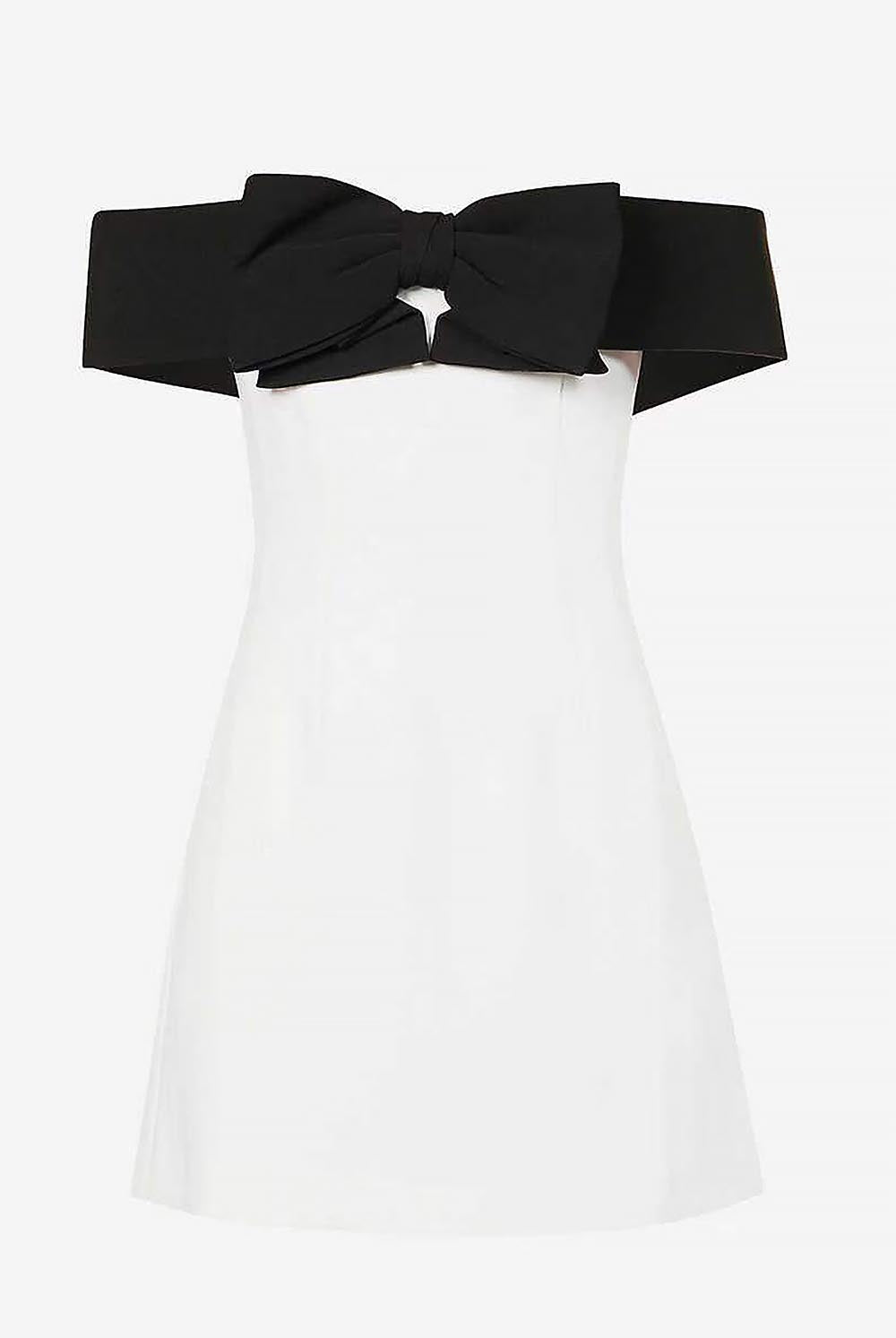 Off-Shoulder Margot Dress with Bow Detail | ZAKAPOP