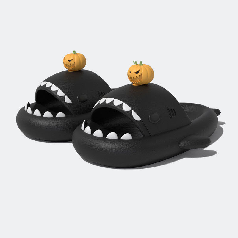 Original Limited Halloween Pumpkin Shark Slippers(Adults) | ZAKAPOP