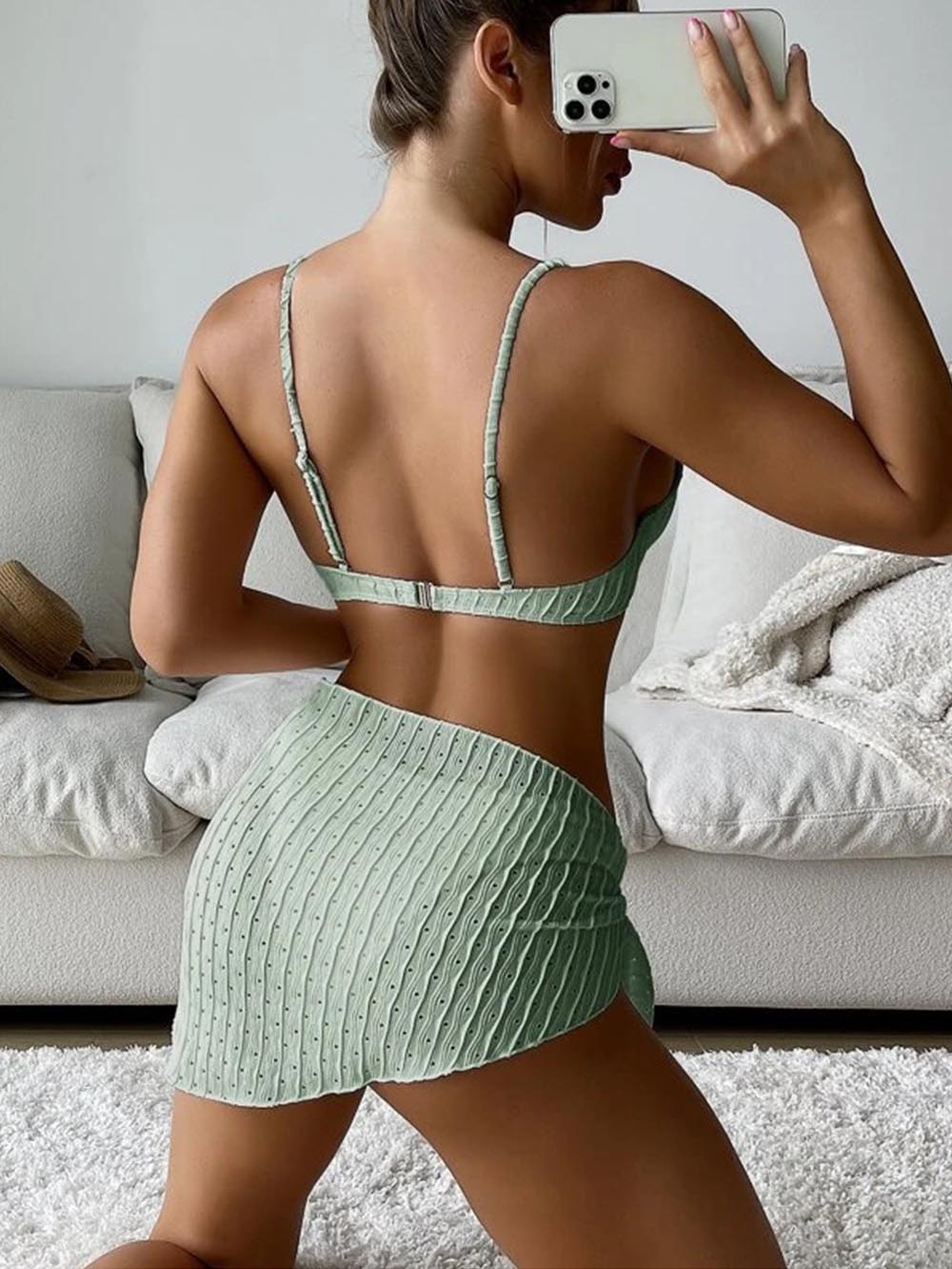 Sexy Split Three Piece Swimwear | ZAKAPOP