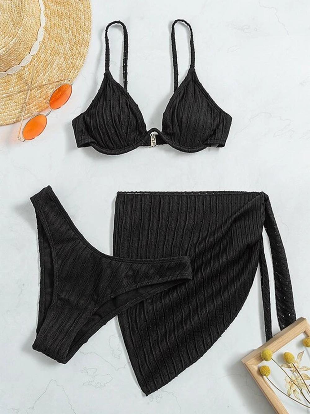 Sexy Split Three Piece Swimwear | ZAKAPOP