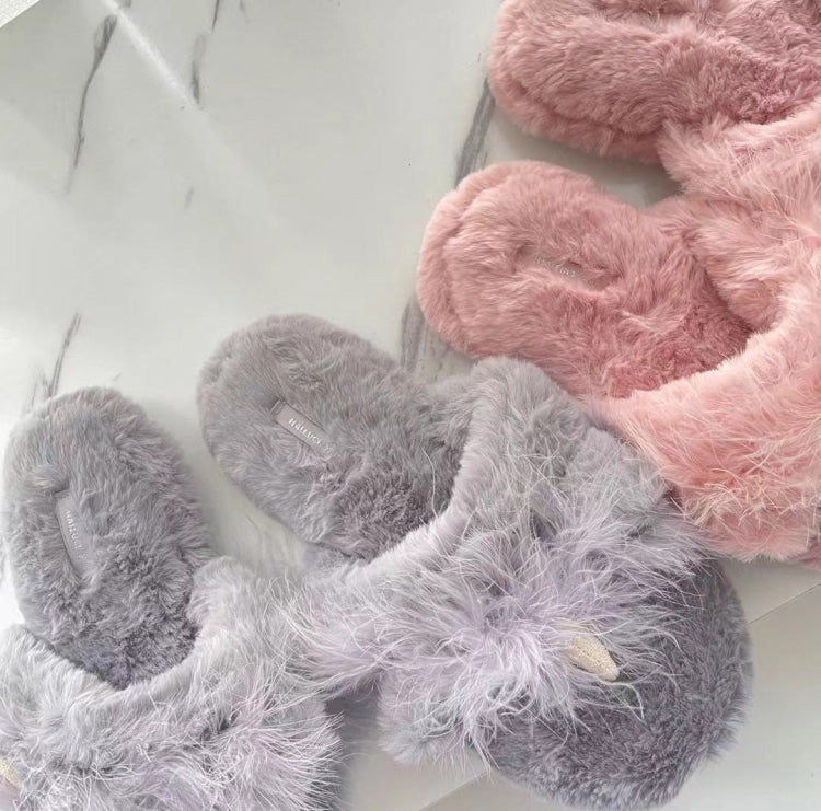 Unicorn Anti-Fur Cartoon Women's Winter Plush Slippers