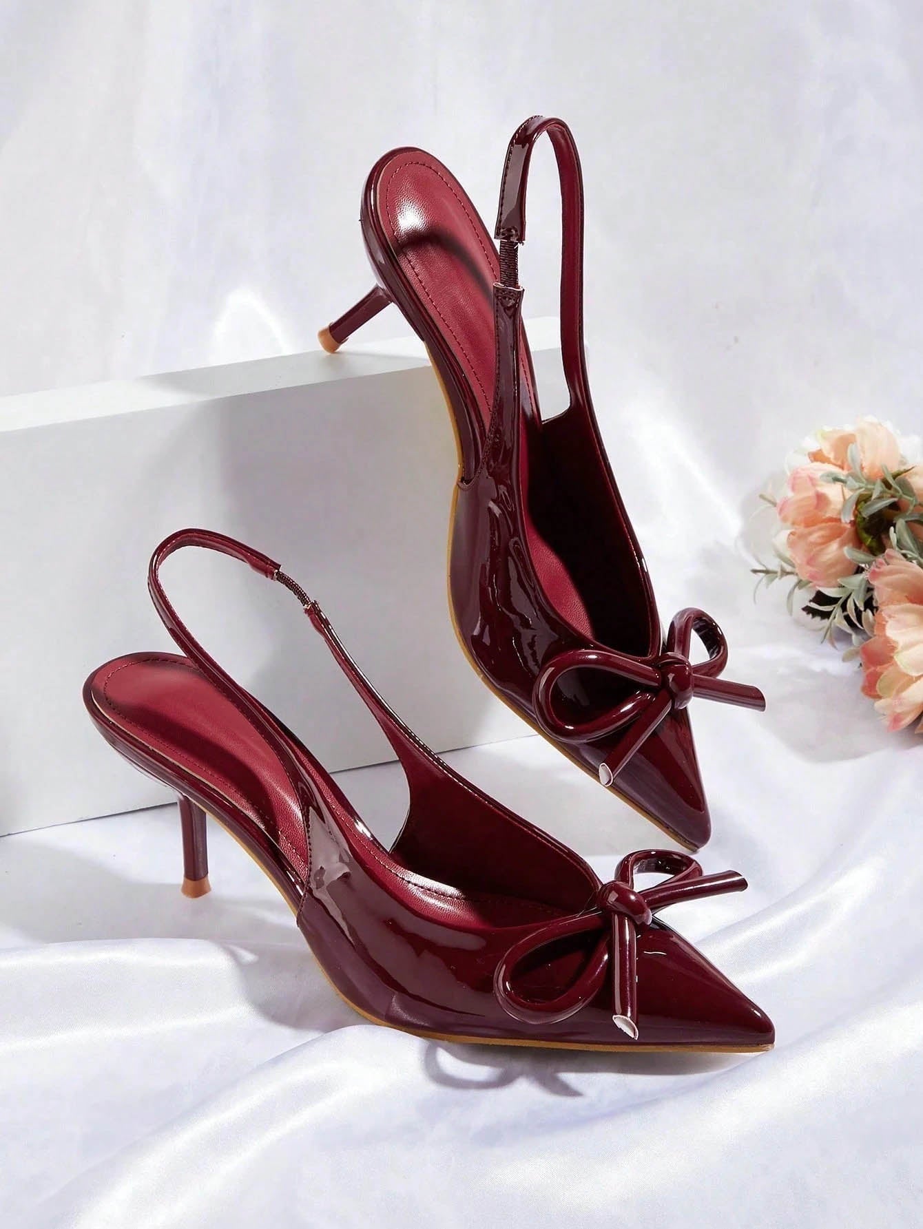 Women's Elegant Bow Pointed Toe Stiletto | ZAKAPOP