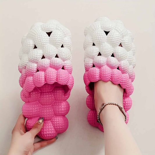 Women's Ombre Color Bubble Slides Slippers | ZAKAPOP