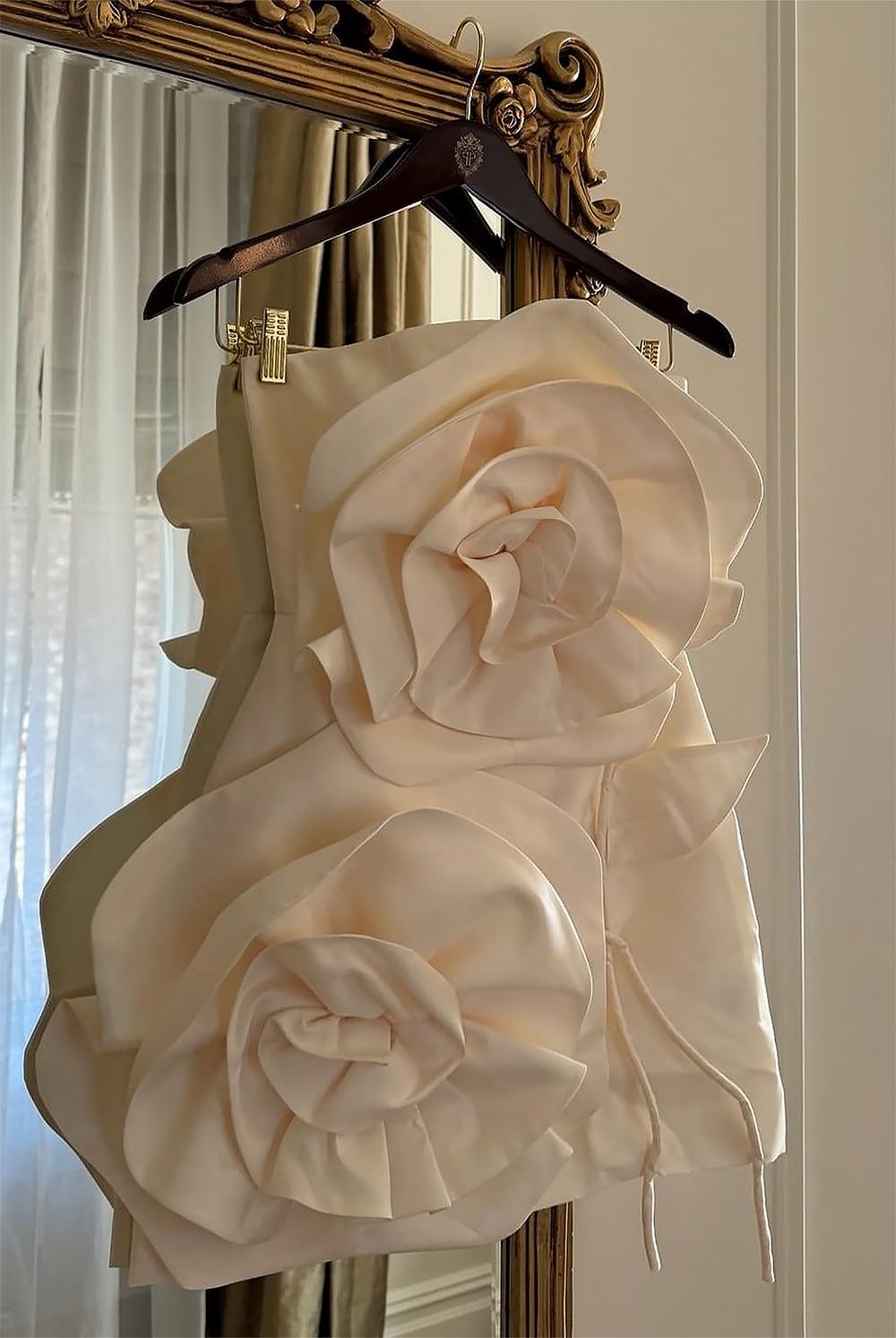 Sexy Floral Embellished Strapless Off-Shoulder Mini Dress | ZAKAPOP