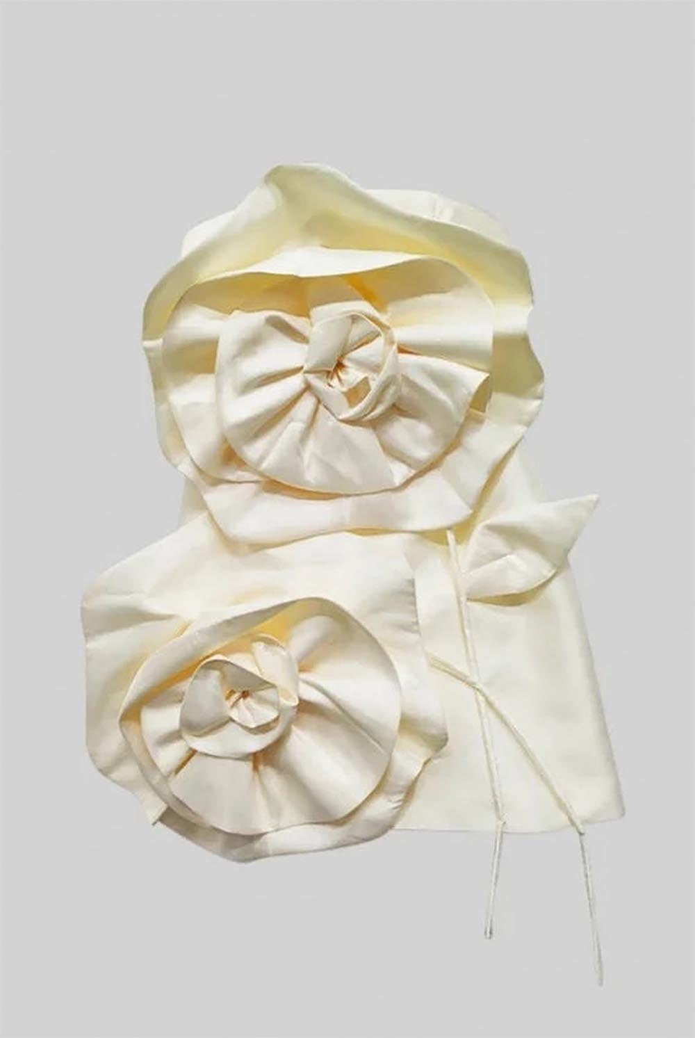 Sexy Floral Embellished Strapless Off-Shoulder Mini Dress | ZAKAPOP