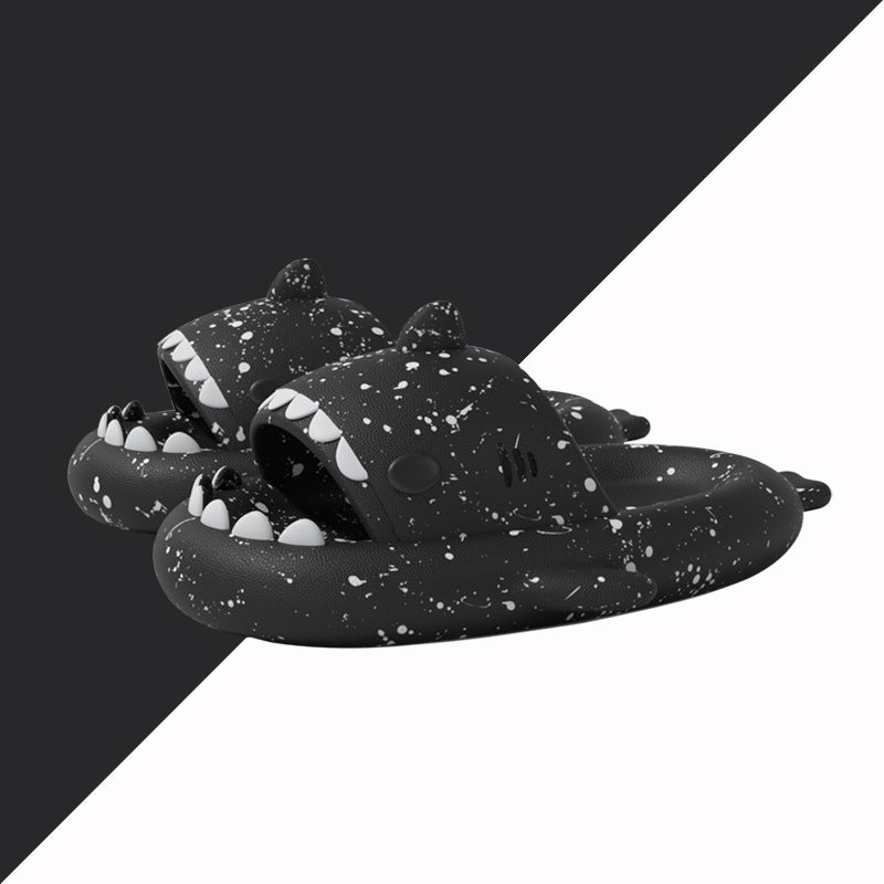 Original Two-color Oil Paint Pattern Shark Slippers(Adults) | ZAKAPOP