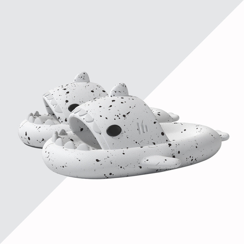 Original Two-color Oil Paint Pattern Shark Slippers(Adults) | ZAKAPOP