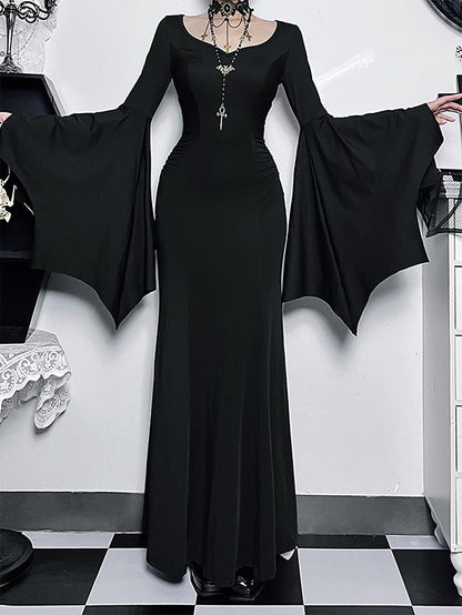 Trendy Slim Fit Batwing Sleeve Dress | ZAKAPOP