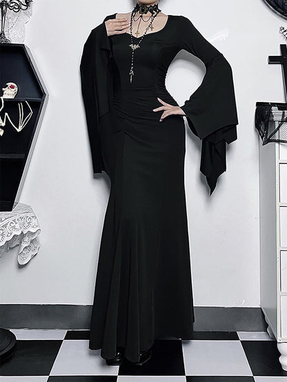 Trendy Slim Fit Batwing Sleeve Dress | ZAKAPOP