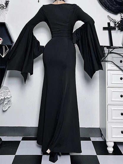 Trendy Slim Fit Batwing Sleeve Dress | ZAKAPOP