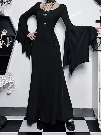 Trendy Slim Fit Batwing Sleeve Dress | ZAKAPOP