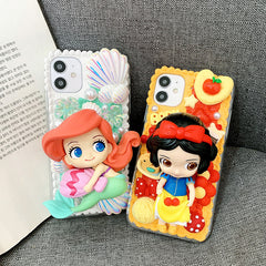 Mermaid Princess Handmade Cream Phone Case | ZAKAPOP