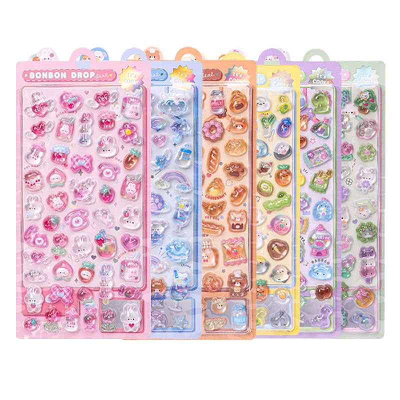 3D Crystal Gemstone Relief Stickers – Self-Adhesive DIY Phone Case Decorations | ZAKAPOP