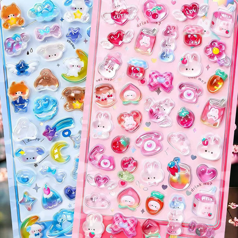3D Crystal Gemstone Relief Stickers – Self-Adhesive DIY Phone Case Decorations | ZAKAPOP