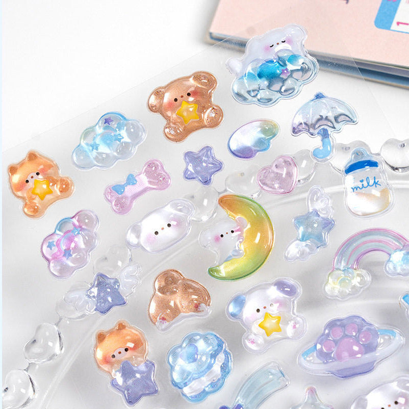 3D Crystal Gemstone Relief Stickers – Self-Adhesive DIY Phone Case Decorations | ZAKAPOP