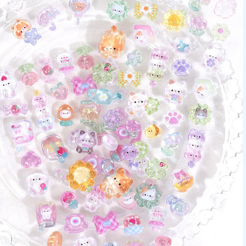3D Crystal Gemstone Relief Stickers – Self-Adhesive DIY Phone Case Decorations | ZAKAPOP