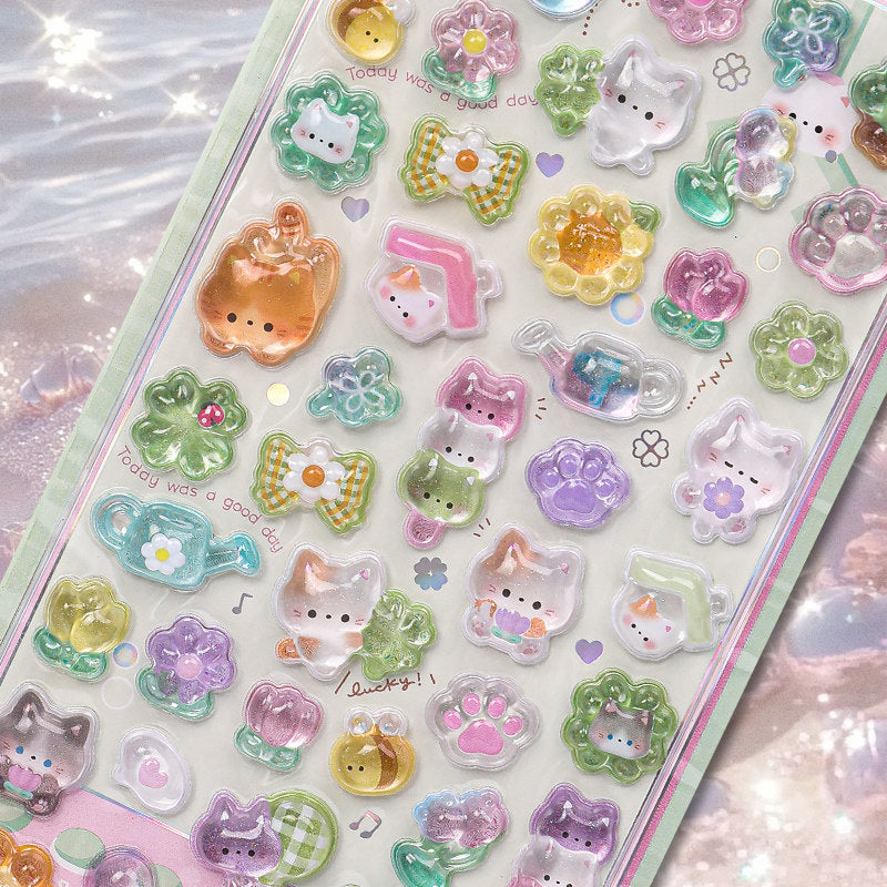 3D Crystal Gemstone Relief Stickers – Self-Adhesive DIY Phone Case Decorations | ZAKAPOP