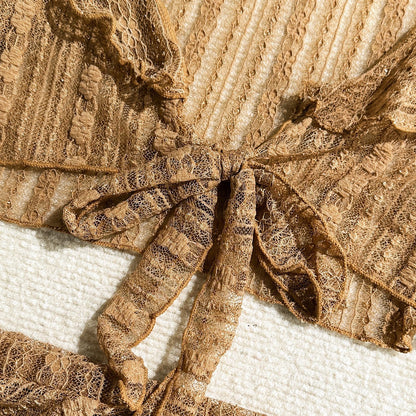 4-Piece Sexy Lace Mesh Bikini Set | ZAKAPOP