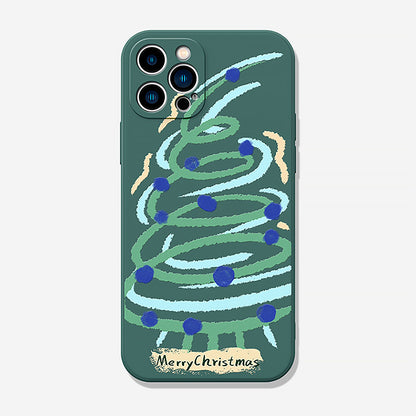 Abstract Christmas Tree iPhone Protective Case | ZAKAPOP