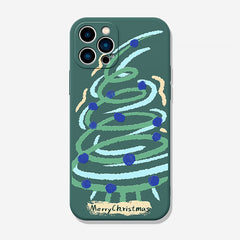 Abstract Christmas Tree iPhone Protective Case | ZAKAPOP