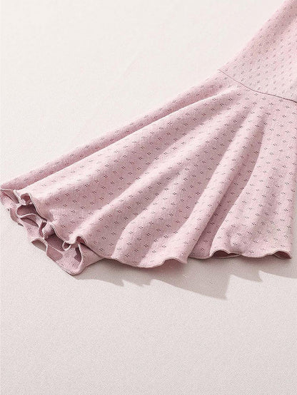 Ballet-Inspired Knit Top & Skirt Pants Set | ZAKAPOP