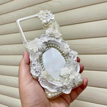 Baroque Pearl Vintage Custom Cream Phone Case | ZAKAPOP