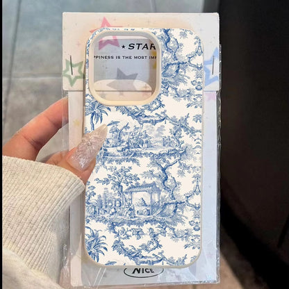 Blue Line Chinese Ink Painting iPhone 17 Case | ZAKAPOP