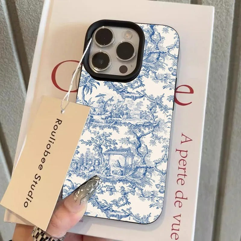 Blue Line Chinese Ink Painting iPhone 17 Case | ZAKAPOP
