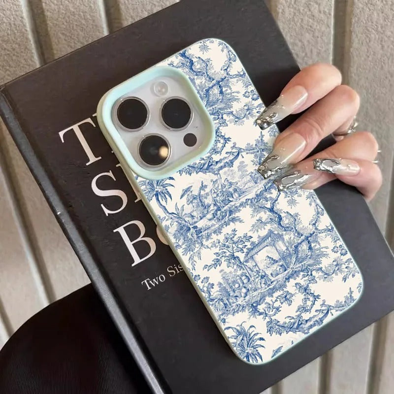 Blue Line Chinese Ink Painting iPhone 17 Case | ZAKAPOP
