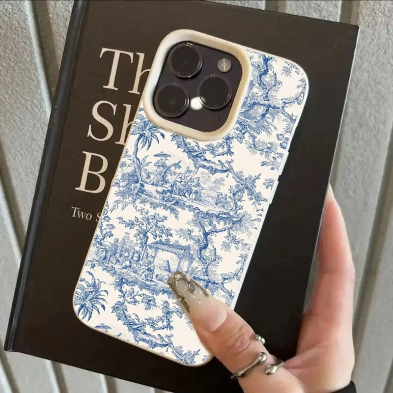 Blue Line Chinese Ink Painting iPhone 17 Case | ZAKAPOP