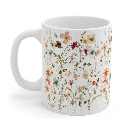 Boho Wildflowers Cottagecore Coffee Mug | ZAKAPOP