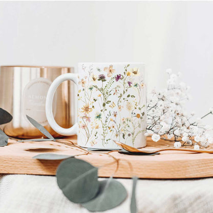 Boho Wildflowers Cottagecore Coffee Mug | ZAKAPOP