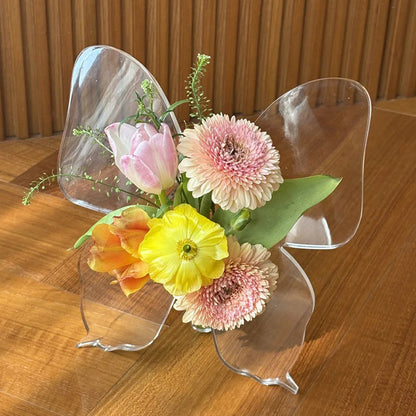 Butterfly-Shaped Acrylic Vase