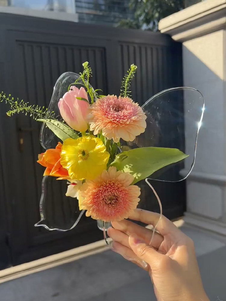 Butterfly-Shaped Acrylic Vase