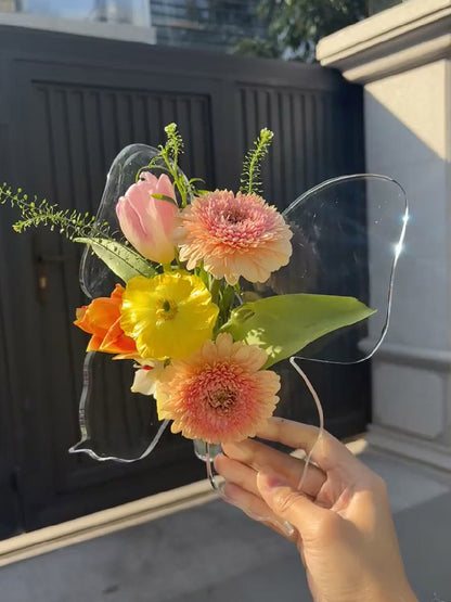 Butterfly-Shaped Acrylic Vase